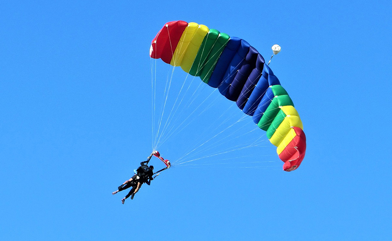 Fallschirm kaufen bunt Regenbogen